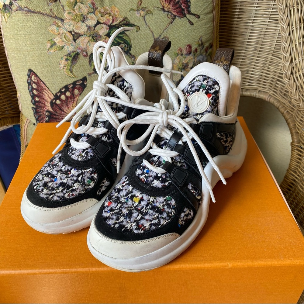 Authentic Pre-Owned Louis Vuitton Archlight Tweed Sneakers